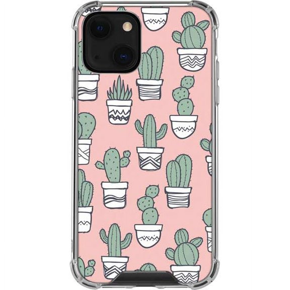 Skinit Floral Patterns Pink Cactus iPhone 13 Mini Clear Case