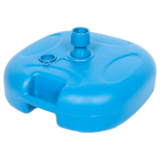 Soporte de base de sombrilla para exteriores, sombrilla llena de arena de agua Refugio solar Soporte de poste de peso Reemplazo de servicio par , Azul Sunnimix Base para sombrillas de patio