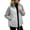Gray 10, variant on Karymi Zip‑Up Quilted Padded Jackets for Women, Stand Collar Cable Knit Raglan Sleeve Patchwork Winter Outerwear with Side Pockets