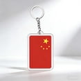 thumbnail image 4 of Flag Keychain Acrylic Key Ring for Bags Keys Travel Souvenirs | Double-Sided Fade-Resistant Print | Lightweight Sturdy Metal Chain | Decorative Accessory for Purses Wallets Car Keys, 4 of 6