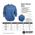 thumbnail image 5 of Truman Indigo Mens Denim Button Down Shirt, 5 of 5