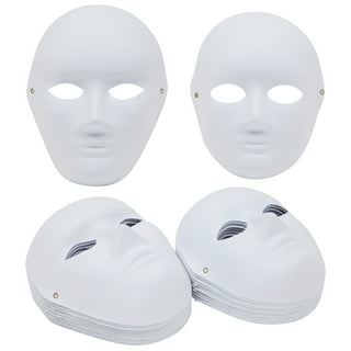 Butterfly White Paper Pulp Party Masks For Women Decorating Full