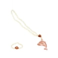 thumbnail image 4 of Conjunto de pulsera de collar de joyería hecha a mano para ropa de muñeca de 18 pulgadas marrón perfke Collar de muñecas de 18 pulgadas, 4 of 7