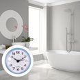 thumbnail image 6 of RENACLIPY Silent Bathroom Clock Blue PVC Timekeeping 1Pcs 3x3in, 6 of 9