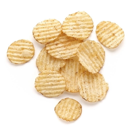 (9 pack) Kettle Brand Potato Chips, Krinkle Cut, Salt & Ground Pepper Kettle Chips, Party Size, 13 oz