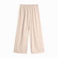thumbnail image 5 of Girls Sweatpants,Straight Elastic High Waist Baggy Pants Drawstring Wide Leg Pants Pockets 5T 6T 7T 8T 9T 10T 11T 12T 13T 14T Teen Girls Clothes, 5 of 6