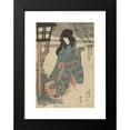 thumbnail image 2 of Utagawa Kunisada (Toyokuni III) 11x14 Black Modern Framed Museum Art Print Titled - Actor Iwai Hanshiro in the Role of Oito (ca. 1830), 2 of 5