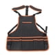 thumbnail image 1 of Delantal para herramientas con múltiples bolsillos, tela Oxford impermeable a prueba de aceite, delantal para herramientas de trabajo de jardín ajustable para cocinar carpintería, ribete naranja, 1 of 5