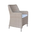 thumbnail image 2 of Outdoor Aluminum Wicker Patio Dining Chair with Cushion - Natural, 2 of 6