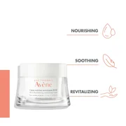 Avene Revitalizing Nourishing Cream RICH - Ultra Nourishing Face Moisturizer - Non-comedogenic, 1.6 fl oz