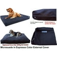 thumbnail image 5 of Dogbed4less 40"X35"X4" Size Espresso Microsuede Washable External Replacement Cover Only, 5 of 5