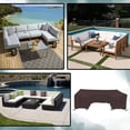 thumbnail image 5 of Patio U Shape Sofa Cover 12 Oz Waterproof - 100% UV & Weather Resistant Customize Outdoor sofa Cover with Air Pockets and Drawstring with Snug Fit (33" H X 90" W x 30" D, Coffee), 5 of 7