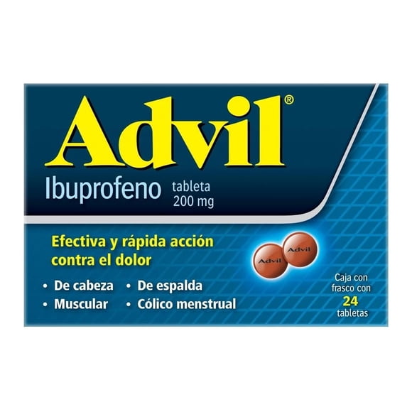 Analgésico Advil 24 tabletas 200 mg