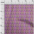 thumbnail image 2 of oneOone Viscose Jersey Purple Fabric Asian Ikat Craft Projects Decor Fabric Printed By The Yard 60 Inch Wide, 2 of 5