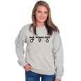 thumbnail image 4 of Man Woman Geek Geeky Cute Nerdy Gamer Unisex Plus Fleece Graphic Sweatshirt Brisco Brands 3X, 4 of 5