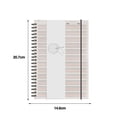 thumbnail image 4 of YAOMOBB Beige Paper Notebook A5 B5 English Notebook with Twin wire Binding 80 Sheets of Eye Protection Beige Paper Ideal for Student Writing Exercises and Stationery, 4 of 6