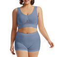 thumbnail image 1 of Sports Bra Women's Fitness Running Yoga Vest Without Rims Large Size Breathable Sports Bra Set, 1 of 4