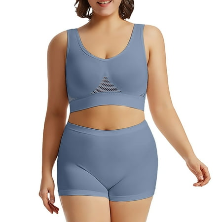 XINYRUNSE Day Prime Deals Today 2024 Comfortable Plus Size Bra 40d Sports Bra Seamless Wireless Bra Zip up Sports Bras for Women High Impact Bras for Women No Pack Wireless Bras 6 Pack