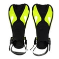 thumbnail image 2 of Swim Training Open Heel Adjustable Snorkel Scuba Diving Flippers For Kids Yellow, 2 of 8