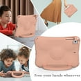 thumbnail image 4 of Kids Proof Case for Apple 10.2-Inch iPad 9th/8th/7th Generation 2021 2020 2019 - Shockproof EVA Plastic Hard Case with Sturdy Stand /Handle, Portable Lihtweight Cute Football Kid-Friendly Cover (Pink), 4 of 5