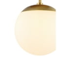 thumbnail image 5 of JONATHAN Y Marcel Bistro 7.75" 1-Light Bohemian Farmhouse Iron/Frosted Glass LED Semi Flush Mount, Brass Gold/White, JYL7499A, 5 of 8
