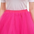 thumbnail image 4 of safuny Women's Skirt High Quality Mini Short Dance Dress Comfy Casual Plus Size Dressy Loose Solid Color for Mujer Elegante Hot Pink M, 4 of 6