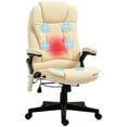 thumbnail image 1 of HOMCOM Executive Office Chair w/ Massage and Heat, Computer Chair, Beige, 1 of 10