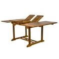 thumbnail image 2 of All Things Cedar 9-Piece Butterfly Extension Table Folding Chair Set with White Cushions, 2 of 3