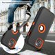thumbnail image 3 of Funda para iPhone 14 Plus con protector de pantalla, resistente, rígida y a prueba de golpes, para iPhone 14 Plus de 6,7 pulgadas, color negro y naranja, 3 of 7