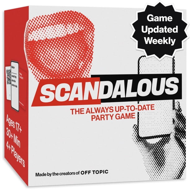 Juego de cartas escandaloso fuera de tema para adultos: el juego de fiesta para adultos siempre actualizado: divertido juego para adultos con contenido actualizado semanalmente para risas interminable