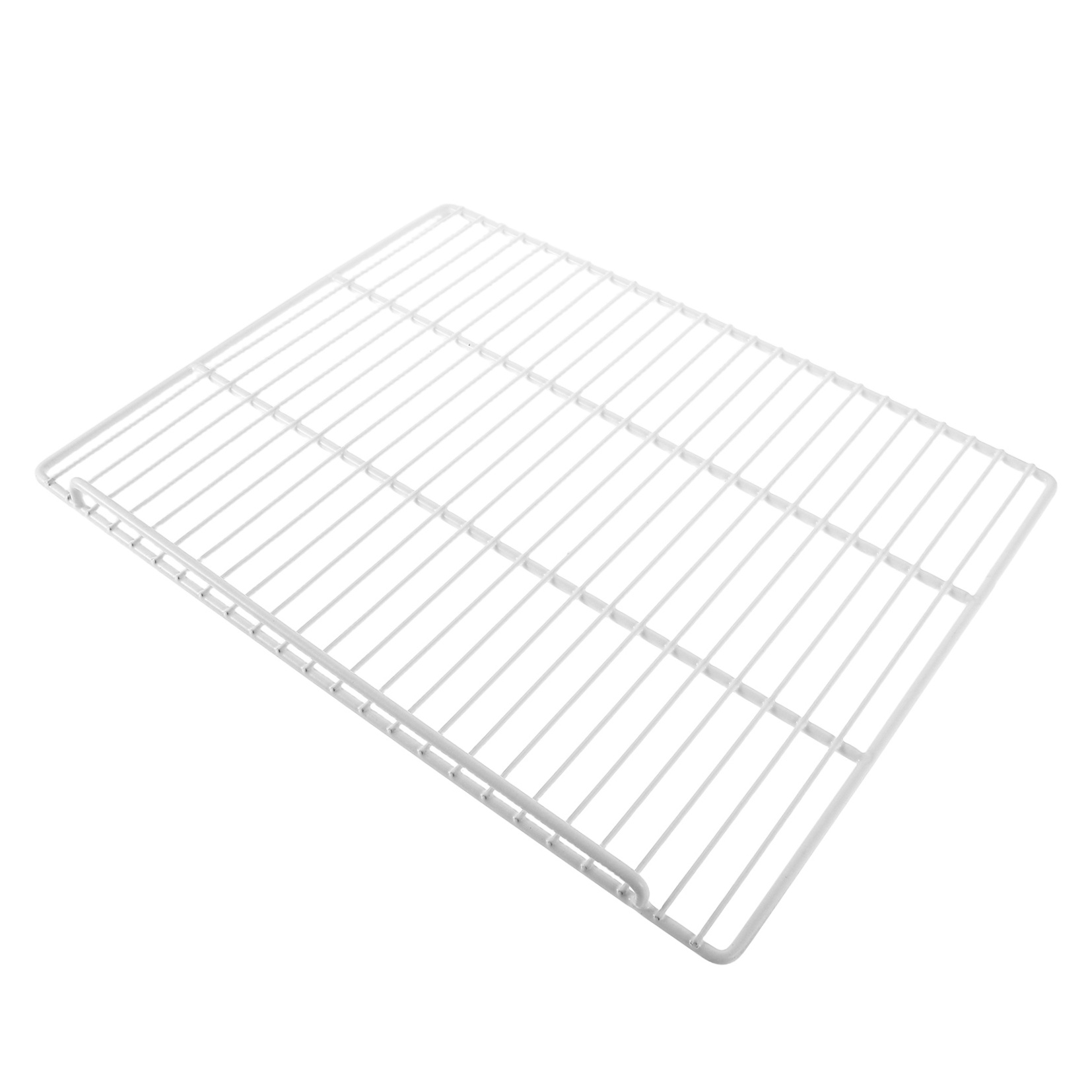 Soimiss White Metal Refrigerator Shelf Organizer Adjustable Mesh Wire Rack for Efficient Storage