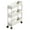 White, variant on Slim Space-Saving Rolling Organizer | 3-Tier Bathroom & Laundry Cart with Locking Wheels | Black or White Plastic Storage Rack for Toiletries & Detergents