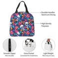 thumbnail image 4 of Honeii Skull Daisy Print Lunch Bag Women, Lunch Box Lunch Bag for Women Adult Men, Small Leakproof Cute Lunch Tote Large Capacity Reusable, 4 of 8