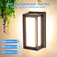 thumbnail image 2 of Aplique de pared LED para exterior de 15 W, moderno aplique de pared para interior, IP65 resistente al agua, luz blanca cálida de 3000 K, 1050 lm, 2 of 5
