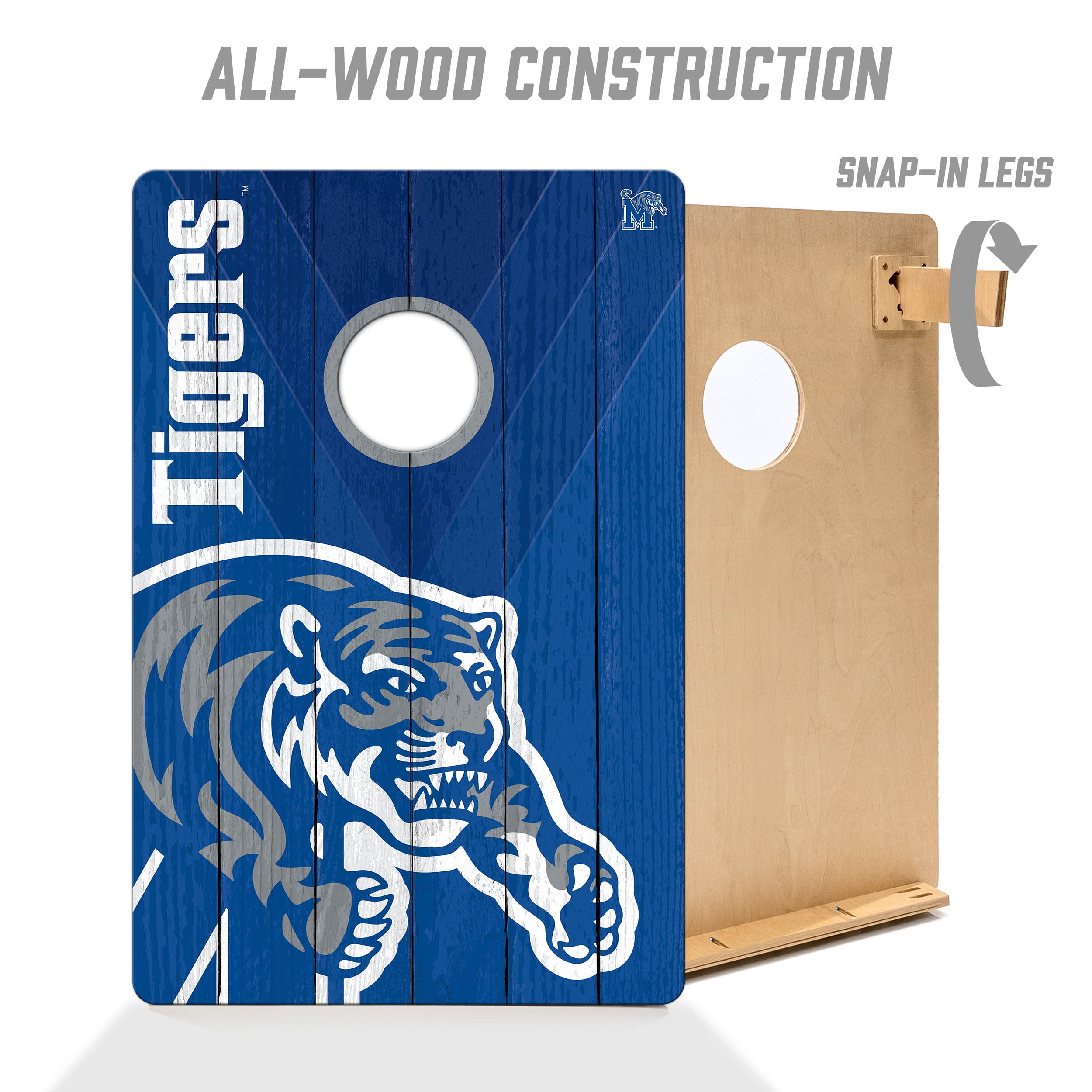 YouTheFan NCAA Memphis Tigers 2' x 3' Cornhole Game No Bags