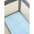 thumbnail image 2 of Modern Moments by Gerber Baby & Toddler Boy Ultra Soft Playard Sheet, Blue Mushrooms, 2 of 5