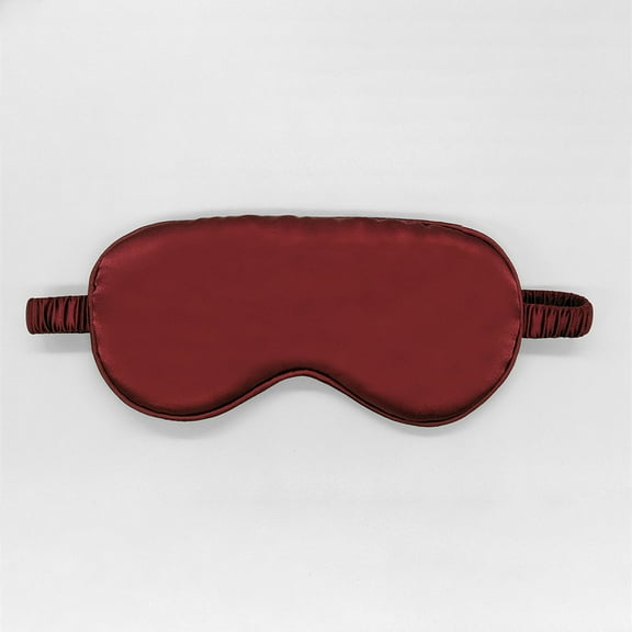 Soft Eye Mask for Sleeping Silk Eye Cover Eyeshade for Night Sleeping with Elastic Strap Blindfold burgundy