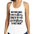 thumbnail image 2 of Moms Are Like Buttons Tank Top Fitted Racerback Women's Medium Heather Grey, 2 of 5