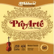 D'Addario Pro-Arte Cello String Set, 4/4 Scale, Medium Tension