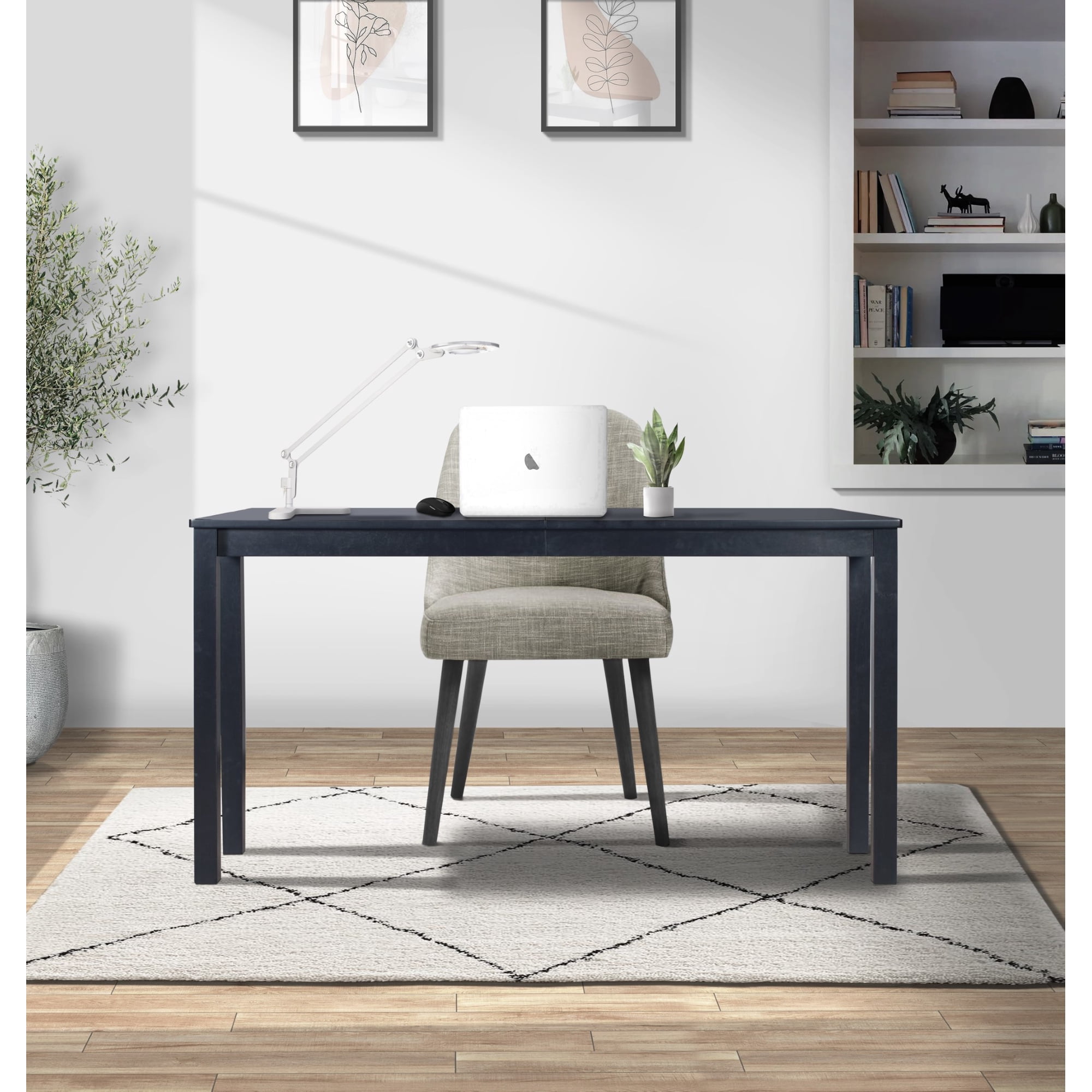 Home Design Orono Wooden Writing Desk  Easy Assembly