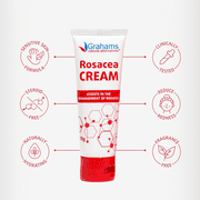 Grahams Natural Rosacea Cream, Natural Anti-Redness Moisturizer (75g Tube)