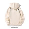 thumbnail image 3 of BXINGOHAI Men's Full Zip Hoodie Sweatshirt with Pockets Big and Tall Long Sleeve Hooded Sweatshirts Jogger Workouts Jackets Beige,XXL, 3 of 5