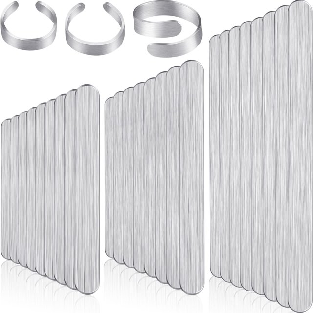 Jewelry Blanks Shimeyao, paquete de 36 anillos de aluminio