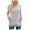 Gray, variant on Sweatshirts for Women Round Neck Solid Color Long Sleeve Pullover Tops with Pocket