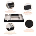 thumbnail image 2 of Men's Valet Tray with Charging Slot, 4-Compartment PU Leather Catchall Organizer, Dresser Nightstand Entryway Storage for Phone, Wallet, Keys, Watch & Accessories, 2 of 5