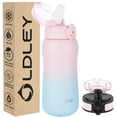 thumbnail image 4 of Oldley 12oz Insulated Stainless Steel Water Bottle with 2 Lids & Fruit Infuse Strainer, 4 of 11