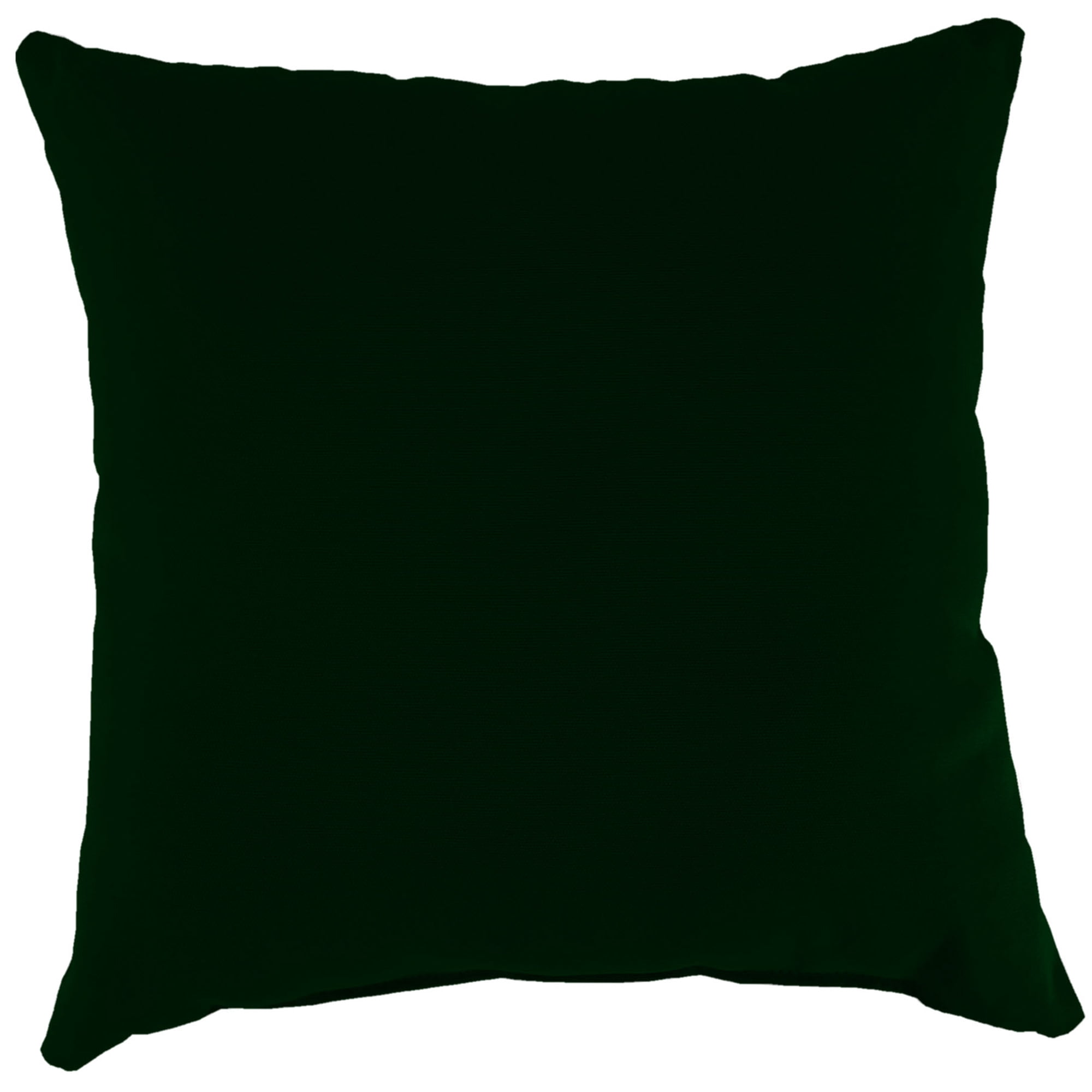 Jordan Manufacturing 22" x 22" Forest Green Solid Square Outdoor Throw Pillow (2 Pack)