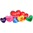 thumbnail image 2 of Fraser Hill Farm 6 ft. Valentine's Day Heart Candy Inflatable with LED Lights, Ropes & Stakes, 2 of 12
