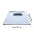 thumbnail image 3 of Esterilla refrescante de seda helada – Sábana lavable de verano, funda de colchón suave y transpirable para camas dobles o individuales, plegable y lavable a máquina., 3 of 6