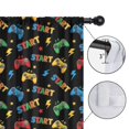 thumbnail image 4 of Blackout Kids Curtains,Multicolor Controllers Games Icons Black Pattern Childrens Insulated Curtains Set Of 2,Bedroom Essentials,Toddler Room Decor 42"x63", 4 of 5
